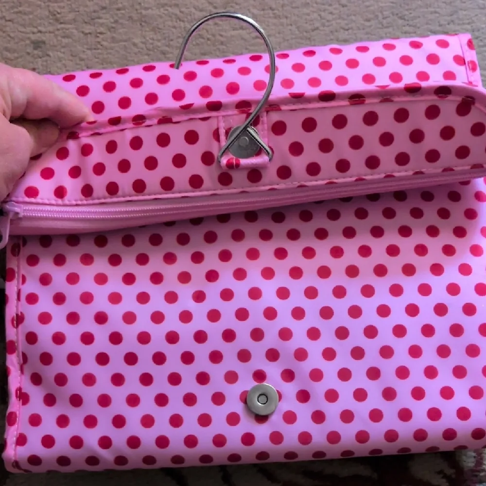 Dwell Studio Pink Polka Dot Hanging Organizer